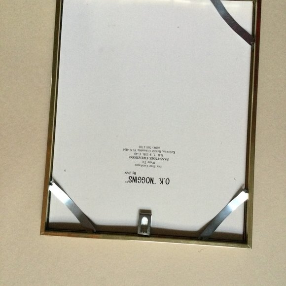 Framed funny print O.K. NOGGINS by JAN 1990 PASS-TIME Creations - Picture 4 of 4